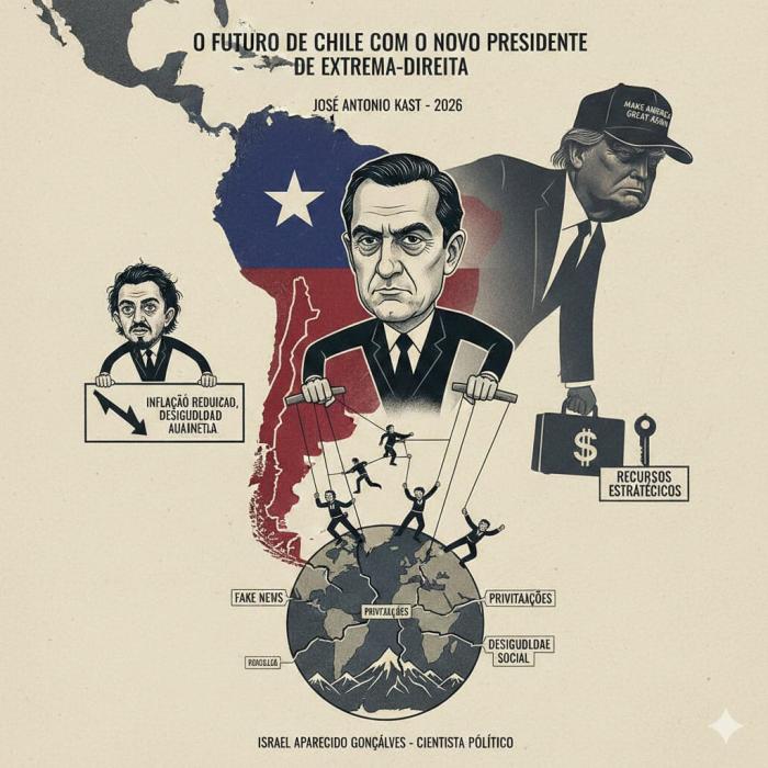 O futuro do Chile com o novo presidente de extrema-direita.  