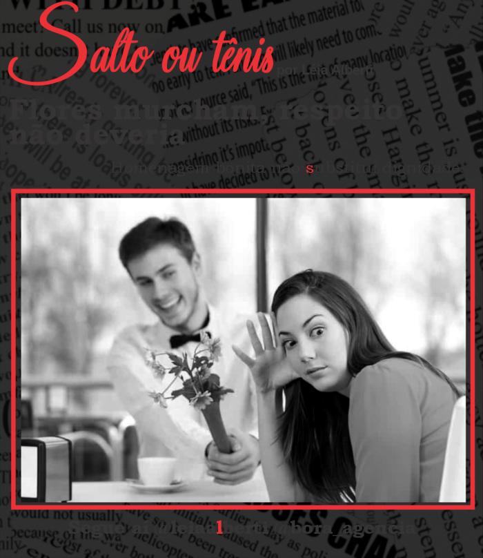 Flores murcham, respeito não deveria