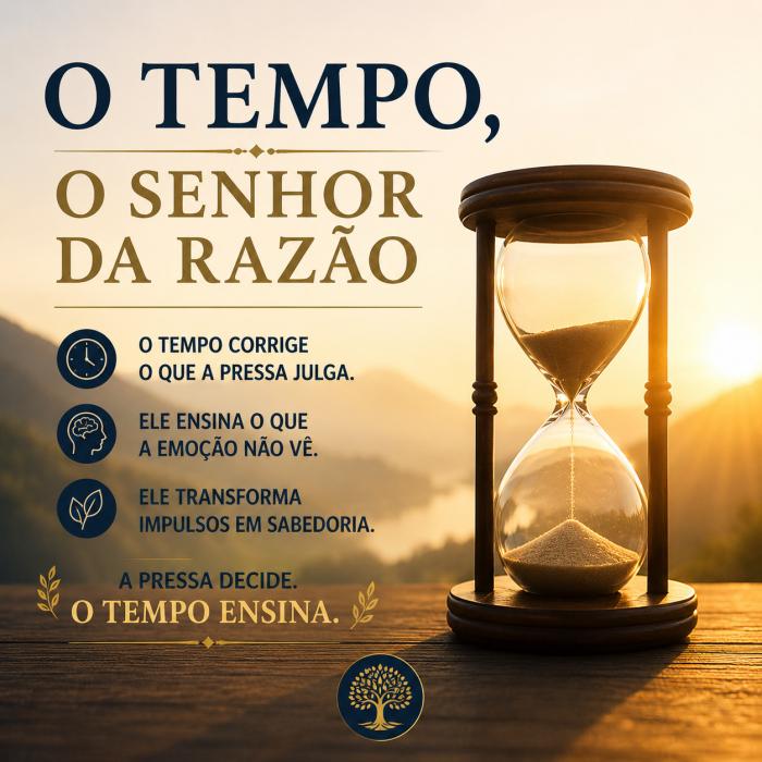 O tempo, o senhor da razão