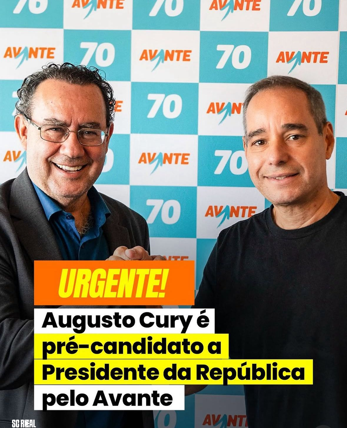 Avante anuncia filiação de Augusto Cury e lança nome como pré-candidato à Presidência