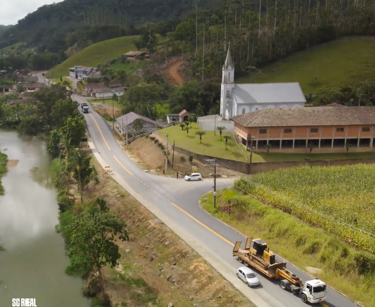 Dr. Vicente Caropreso destaca avanço da SC-414, que entra na fase final e deve ser concluída neste semestre