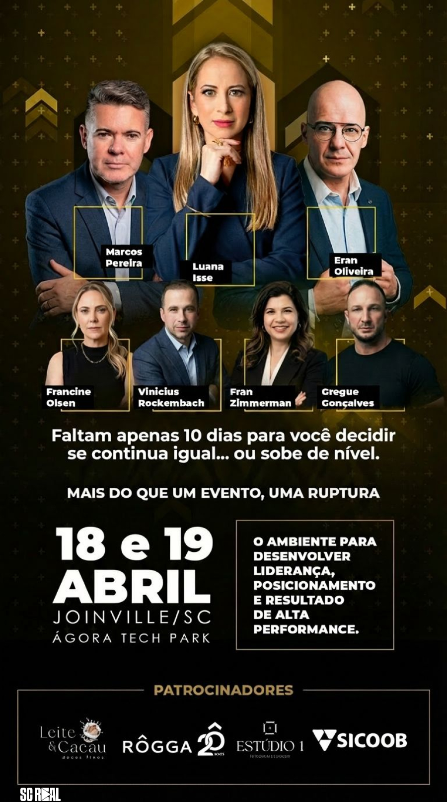 Joinville recebe imersão voltada a líderes e empresários que buscam alta performance e posicionamento estratégico