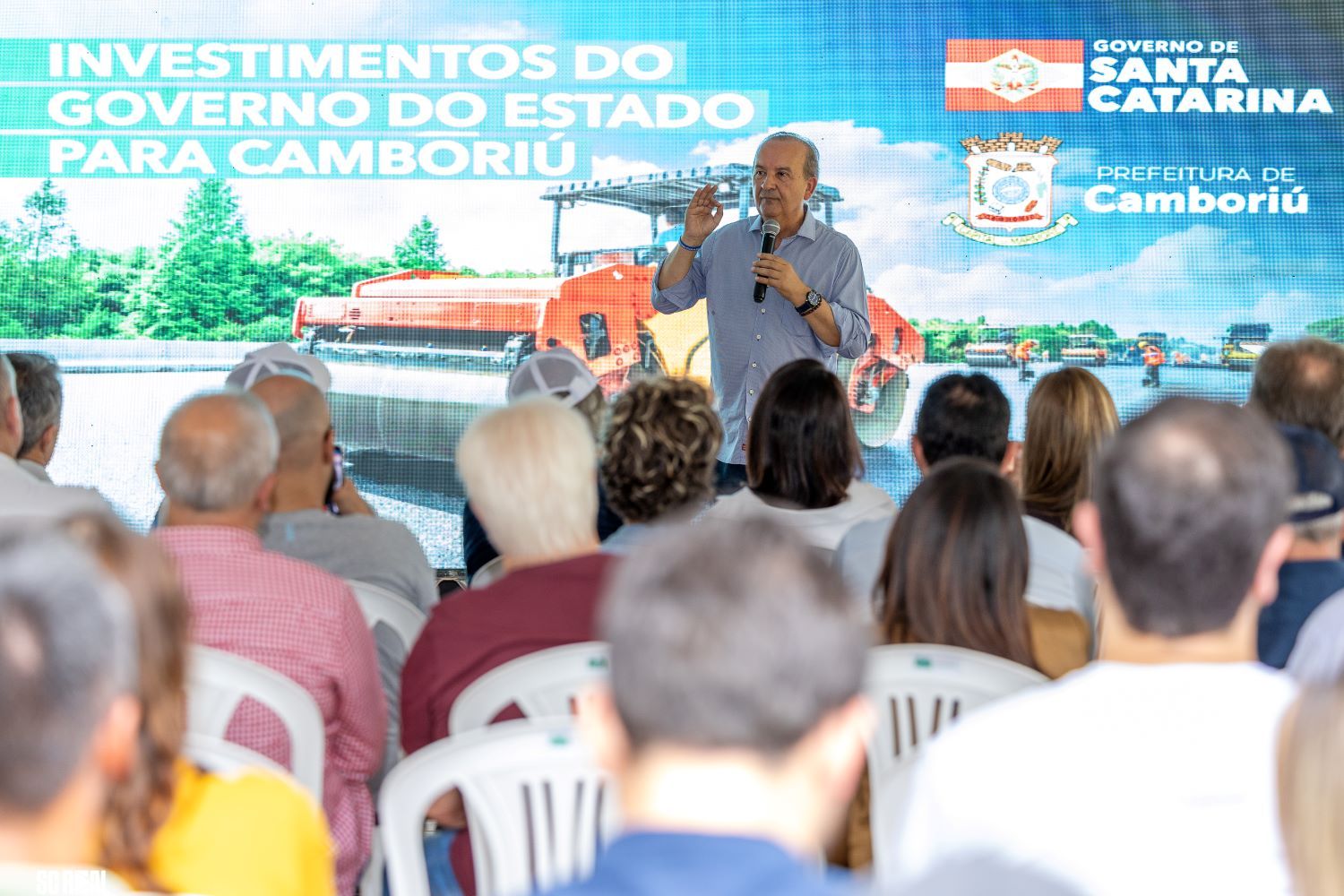 Governador autoriza convênio para obras na Estrada Geral do Morro do Encano entre Camboriú e Itapema