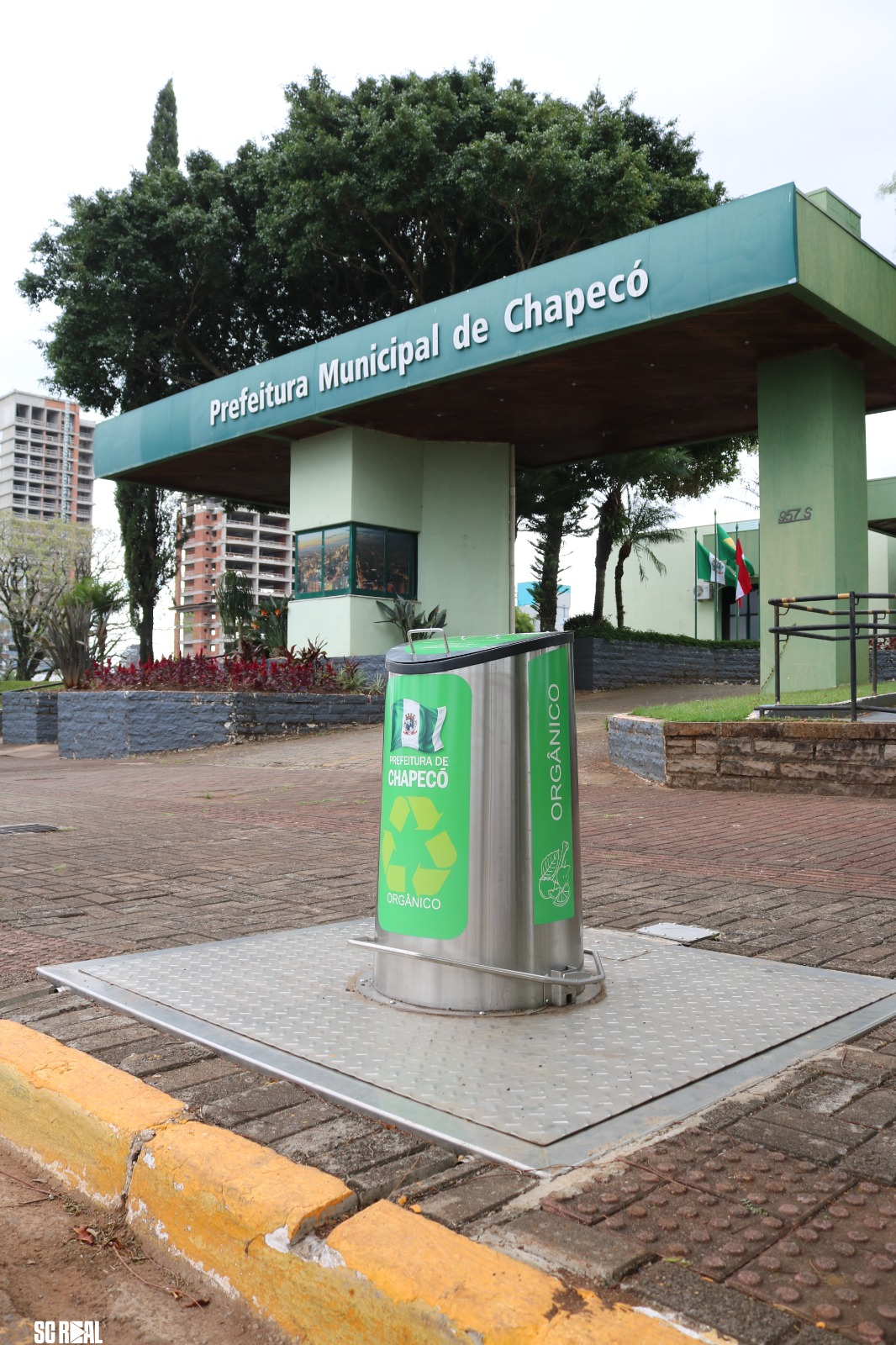 Chapecó vira referência em sistema subterrâneo de coleta de resíduos