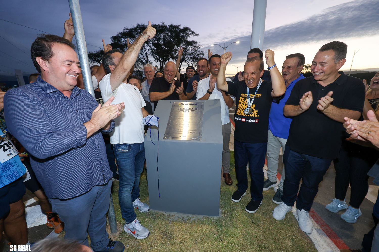 Em Palhoça, governador participa da inauguração de avenida estratégica que amplia mobilidade e conexão no município