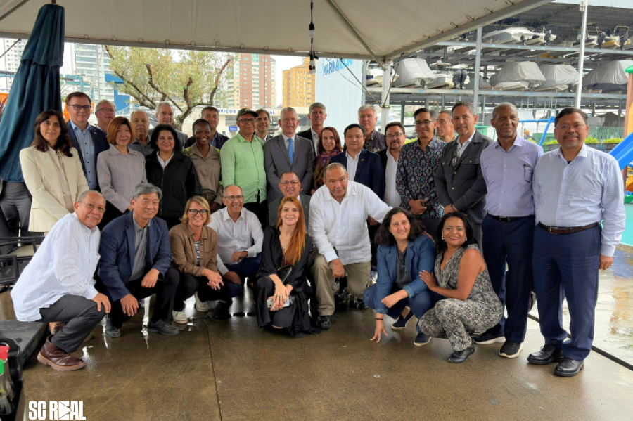 Visita histórica de embaixadores posiciona itajaí no catálogo internacional da indústria de defesa 
