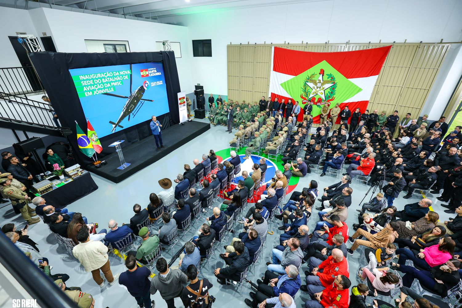 Governo de SC inaugura novo hangar da Polícia Militar em Joinville e fortalece operações aéreas na região Norte do estado