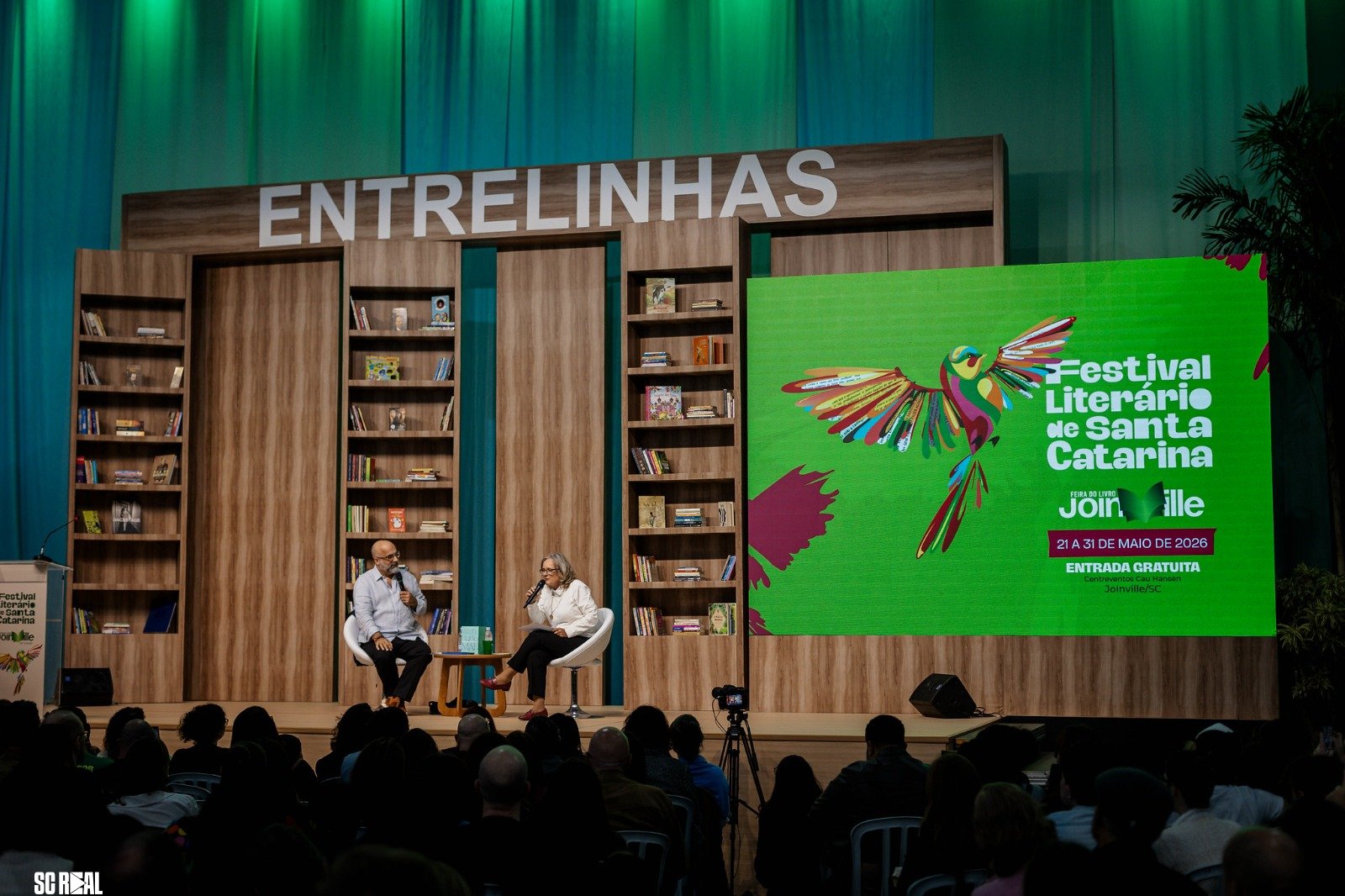 Programação plural e musical movimentou o fim de semana no Festival Literário de Santa Catarina