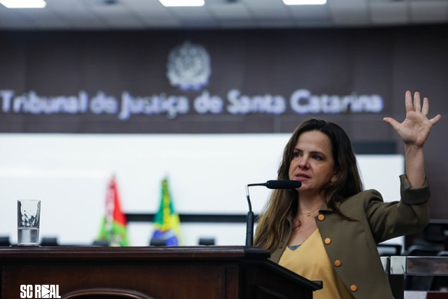 Filha de Lindomar Castilho emociona público no TJSC ao falar do feminicídio de sua mãe