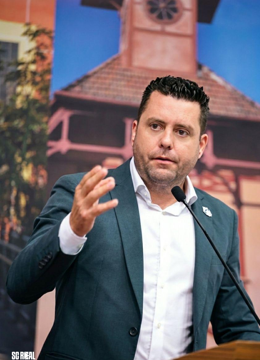 Diego Machado, presidente que mais economizou recursos na história da Câmara devolve r$ 70 milhões para Joinville 