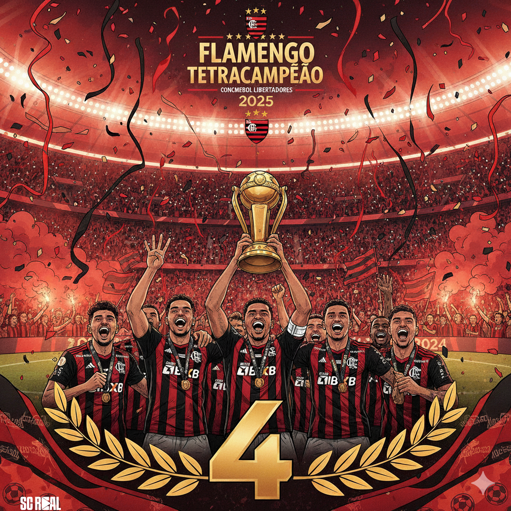 Flamengo conquista a Libertadores em jogo de precisão e sangue-frio