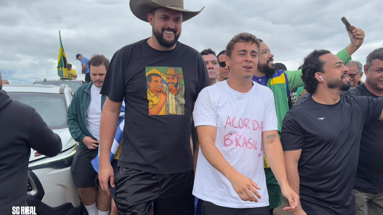 Zé Trovão é o primeiro deputado catarinense a se juntar a caminhada do deputado Nikolas Ferreira