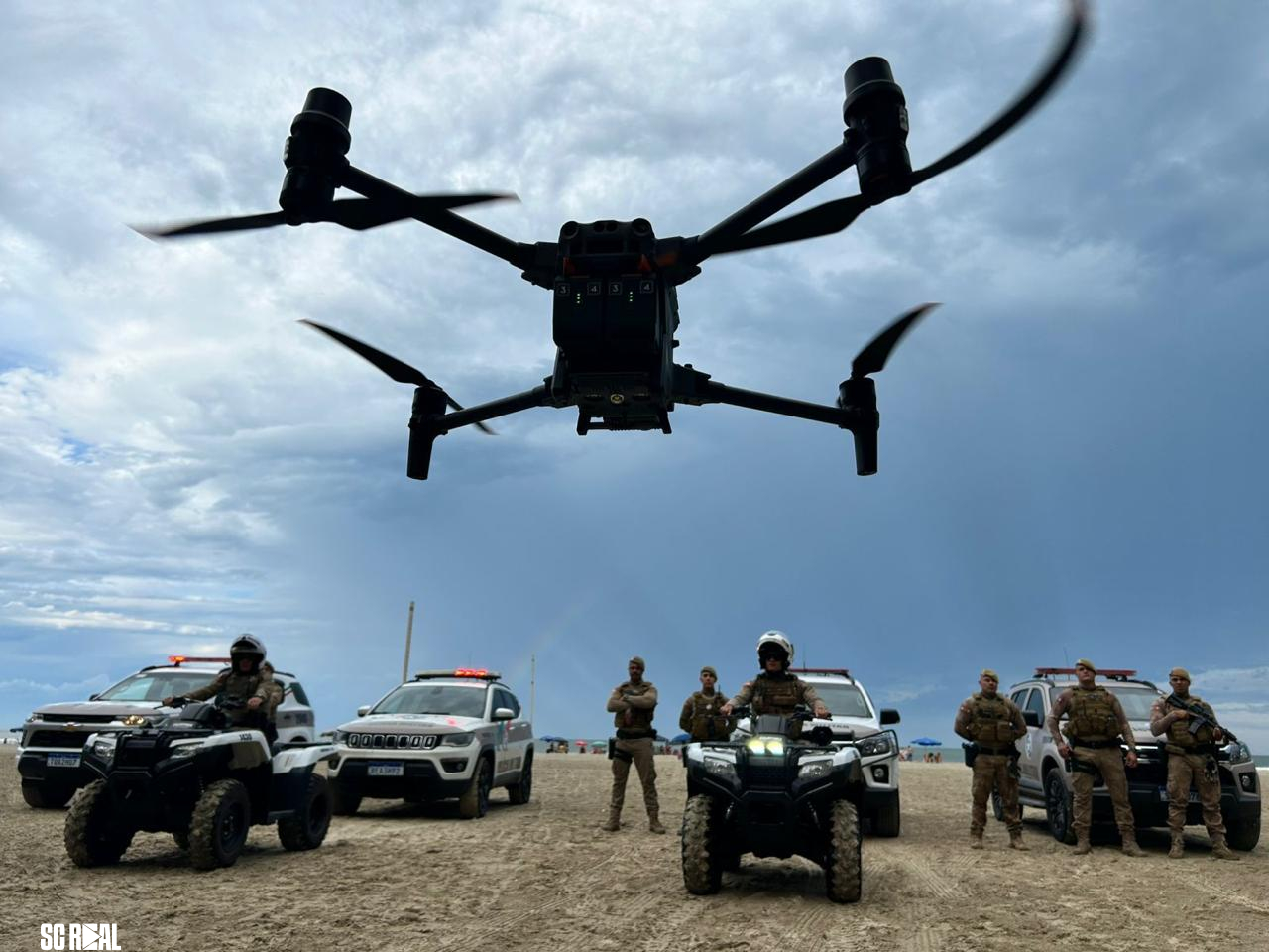 PM confirma uso de drones com reconhecimento facial durante operação de Carnaval em BC